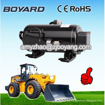 R134a brushless dc 12v refrigeration ac compressor for mobile crane solar powered air conditioner